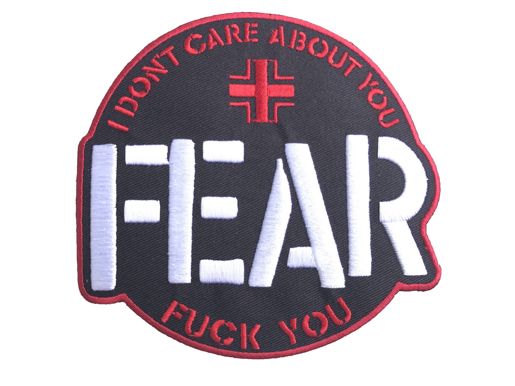 FEAR "I DON'T CARE ABOUT YOU" EMBROIDERED PATCH
