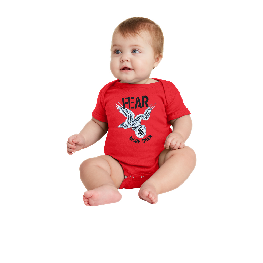 FEAR "MORE BEER" INFANT ONESIE