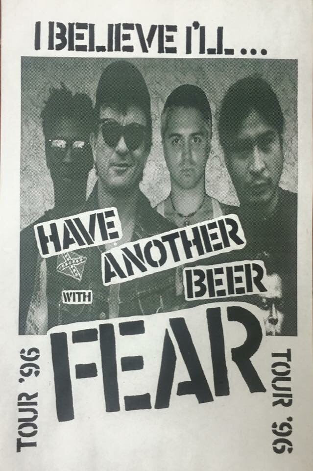 FEAR:  HAVE ANOTHER BEER WITH FEAR TOUR POSTER