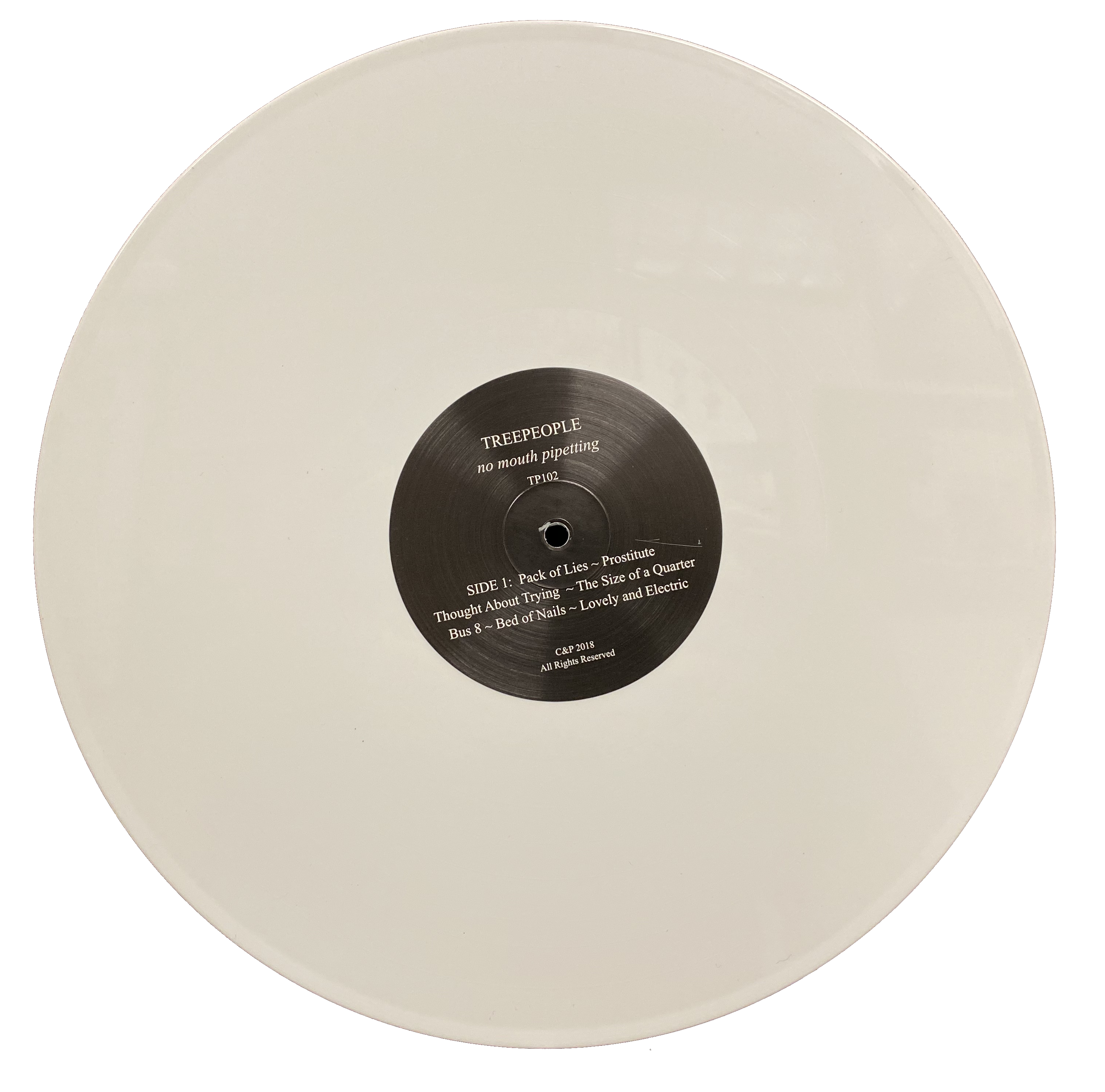 TREEPEOPLE "NO MOUTH PIPETTING" LP LIMITED EDITION WHITE VINYL