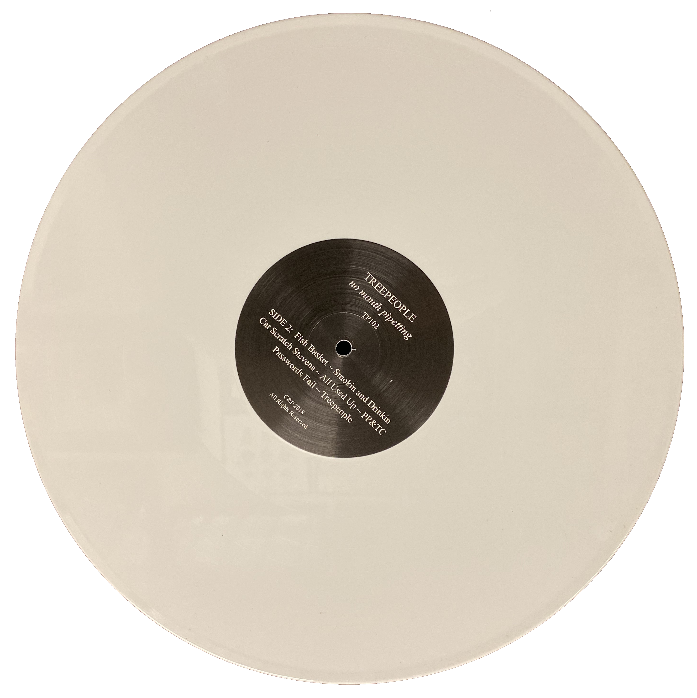 TREEPEOPLE "NO MOUTH PIPETTING" LP LIMITED EDITION WHITE VINYL