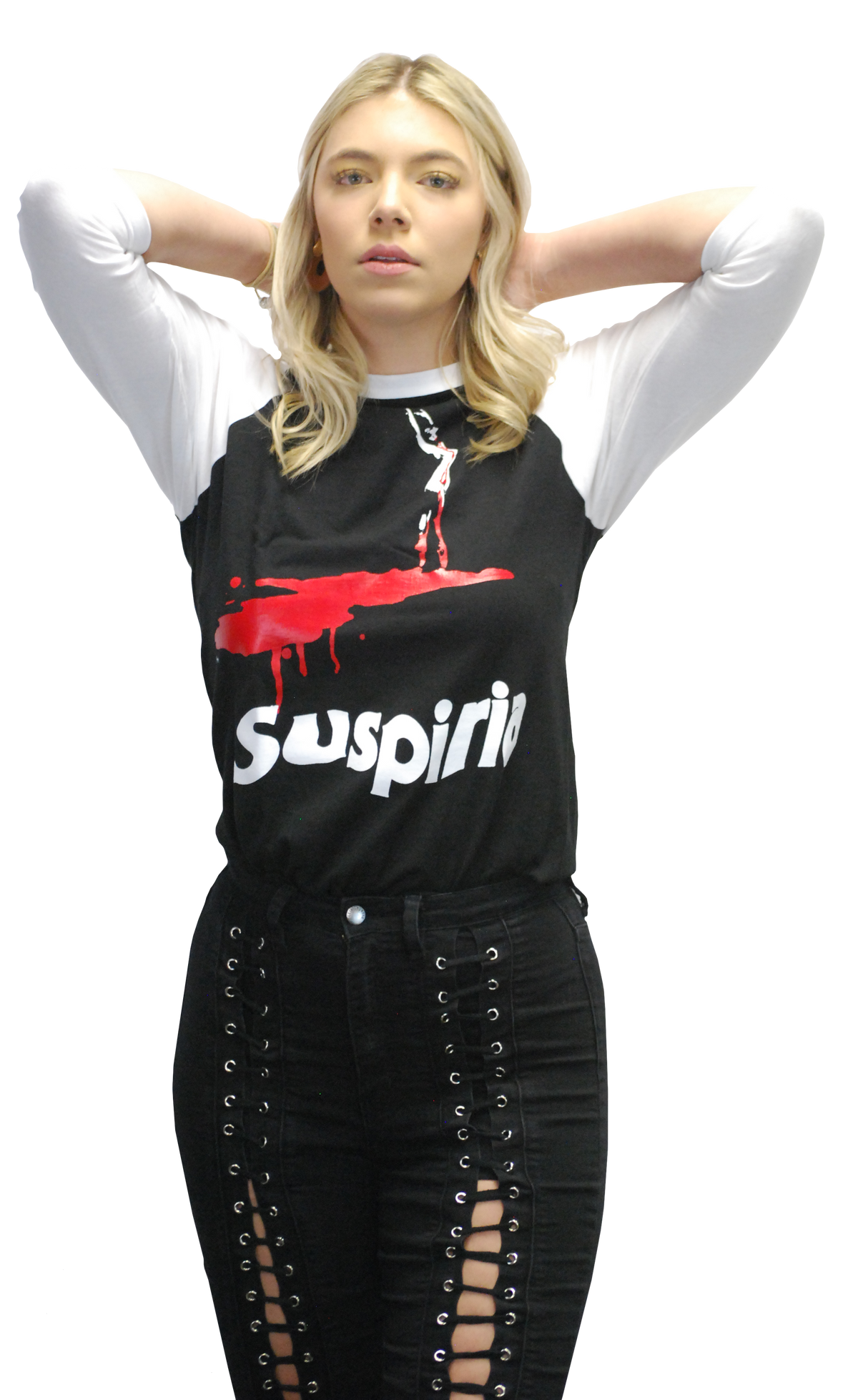 DARIO ARGENTO "SUSPIRIA" WHITE SLEEVED RAGLAN
