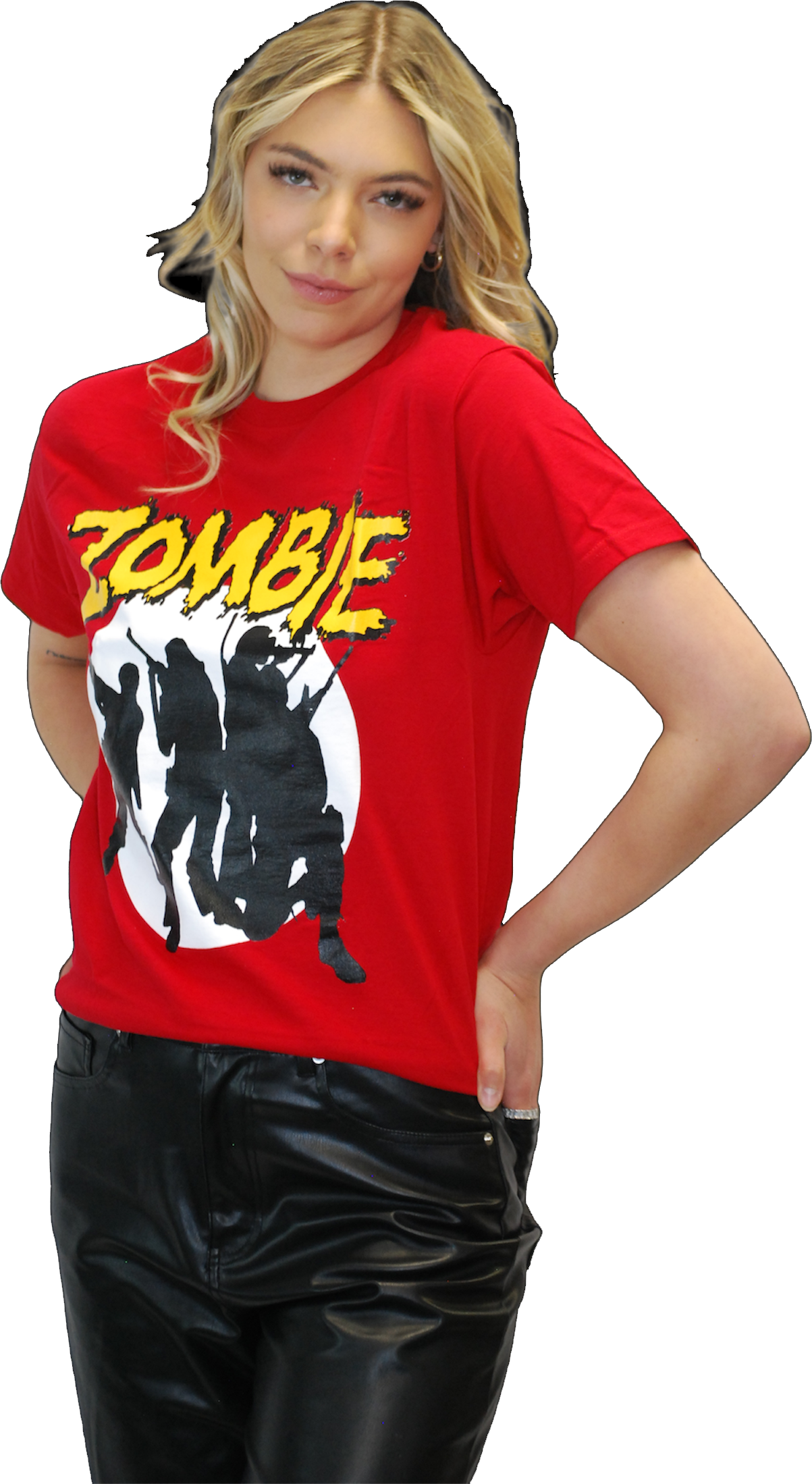 DARIO ARGENTO "ZOMBIE: DAWN OF THE DEAD" SHILOUETTE RED T-SHIRT