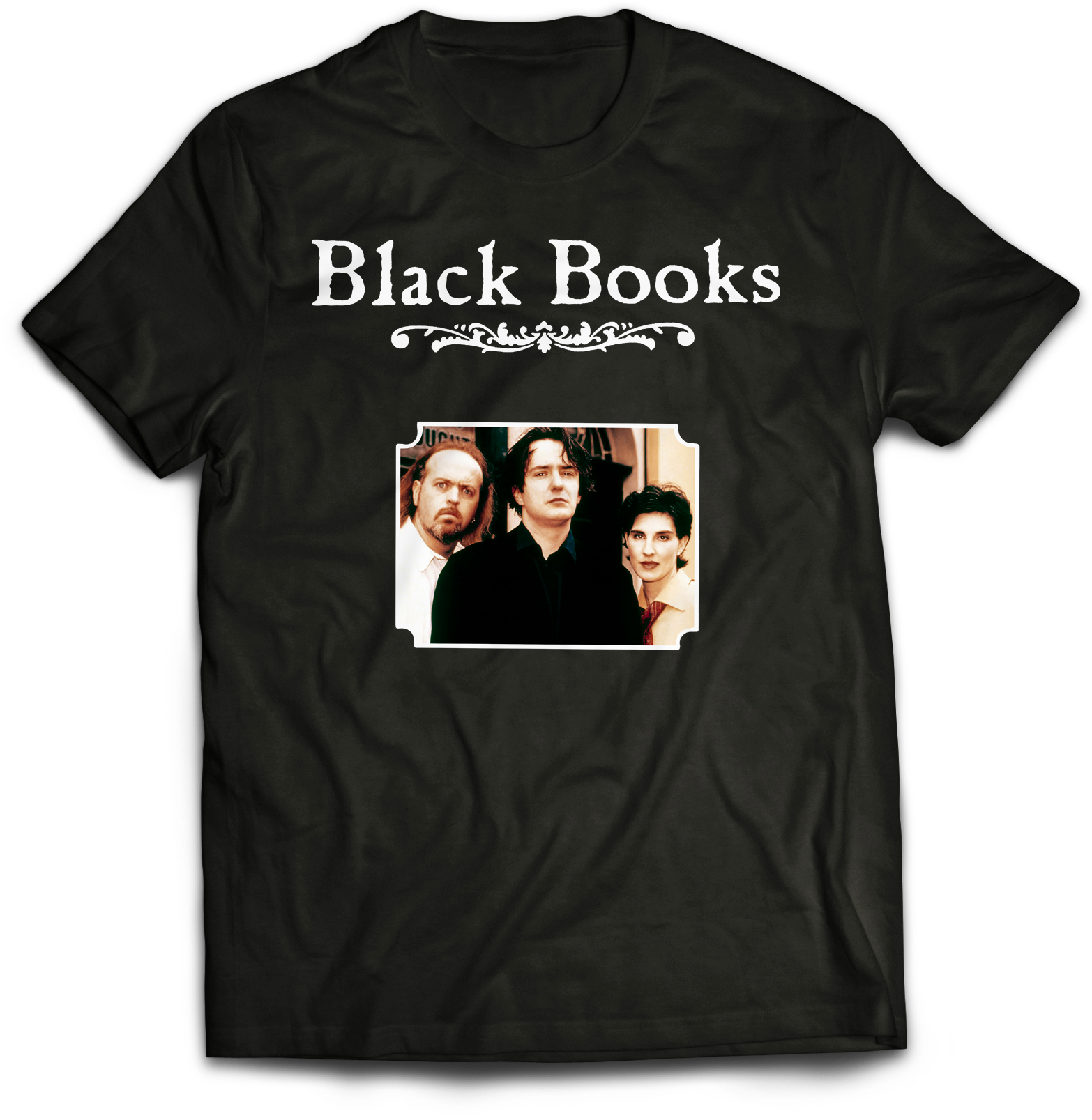 BLACK BOOKS: PORTRAIT T-SHIRT