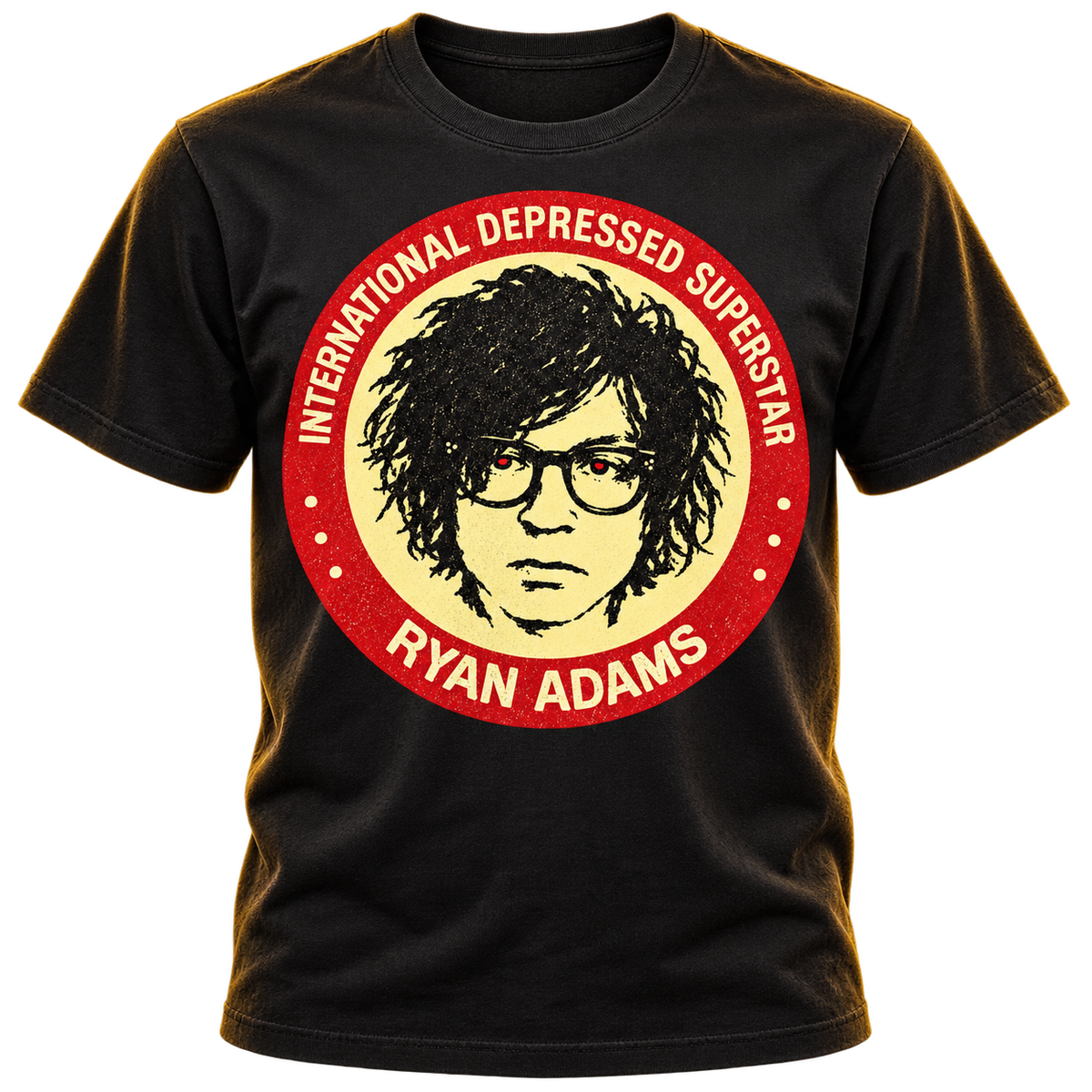 RYAN ADAMS / PAX AM "INTERNATIONAL DEPRESSED SUPERSTAR" T-SHIRT