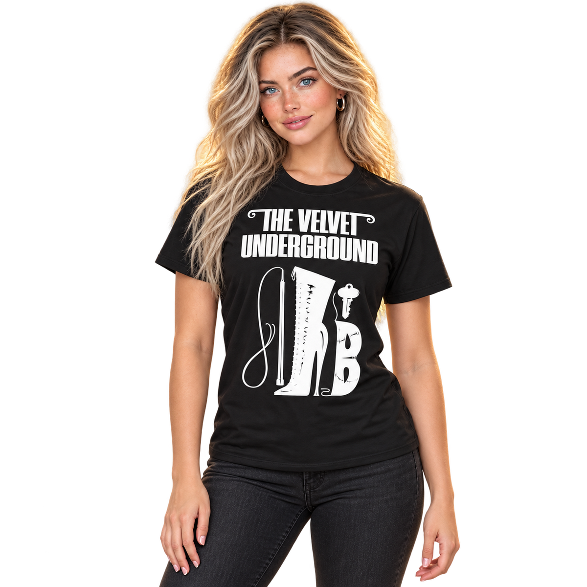 ATOM AGE:  "THE VELVET UNDERGROUND" BLACK T-SHIRT