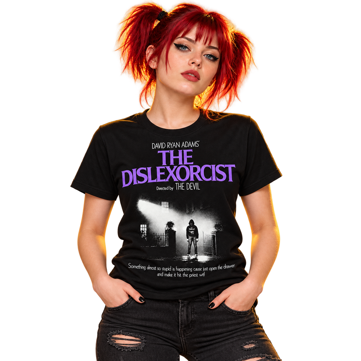 RYAN ADAMS / PAX AM "THE DISLEXORCIST" T-SHIRT
