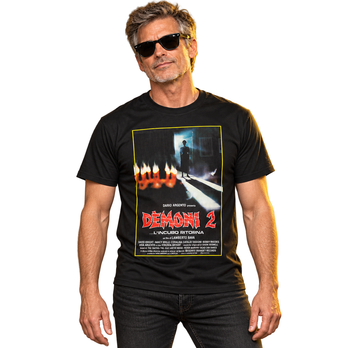 LAMBERTO BAVA'S "DEMONS 2" ITALIAN POSTER T-SHIRT