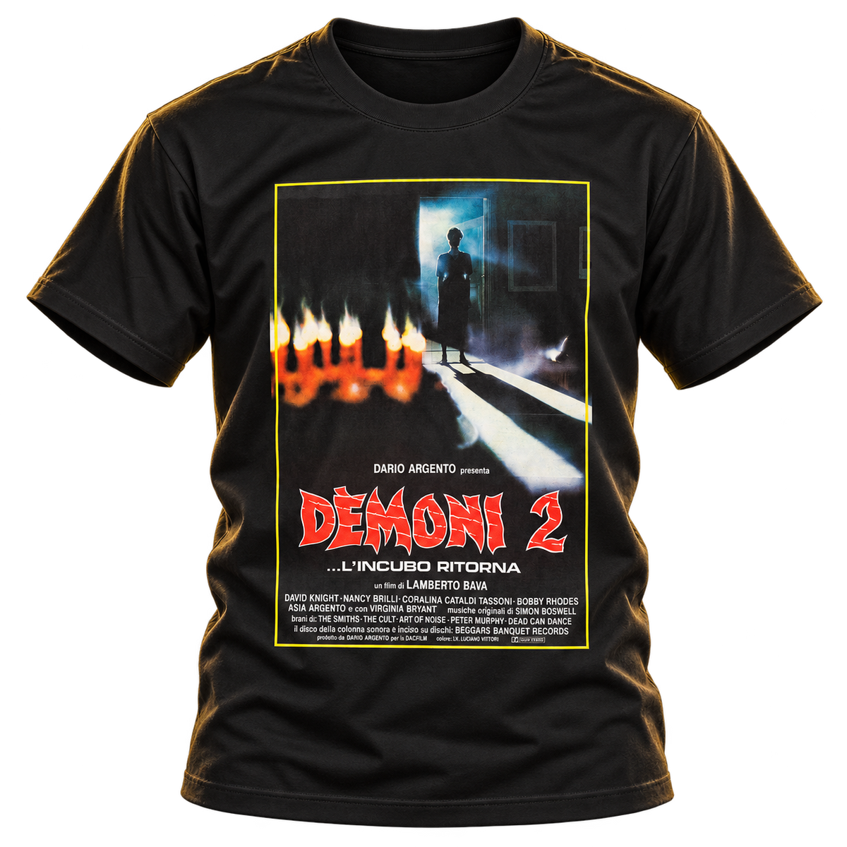 LAMBERTO BAVA'S "DEMONS 2" ITALIAN POSTER T-SHIRT