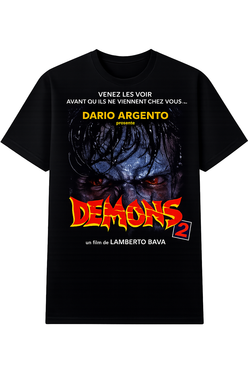 LAMBERTO BAVA'S "DEMONS 2" FRENCH POSTER T-SHIRT