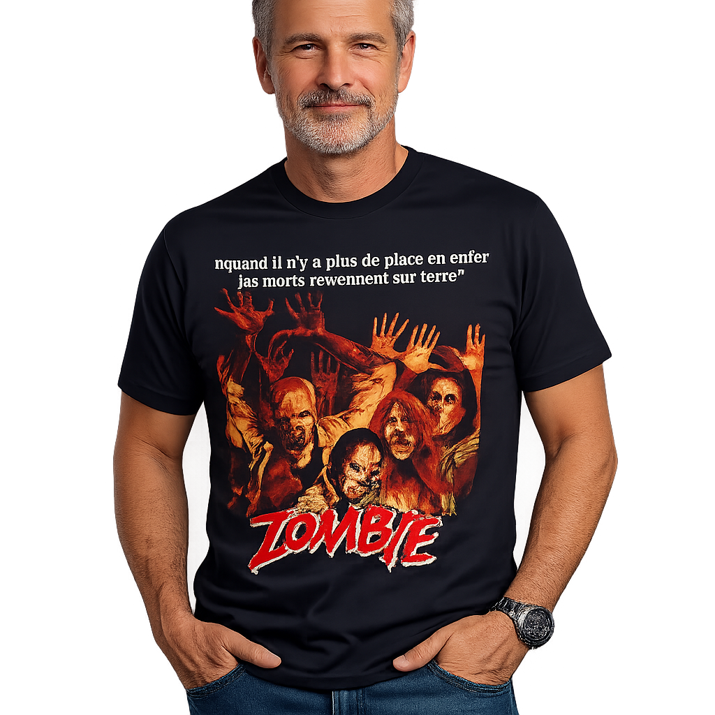 DARIO ARGENTO "ZOMBIE" FRENCH POSTER T-SHIRT