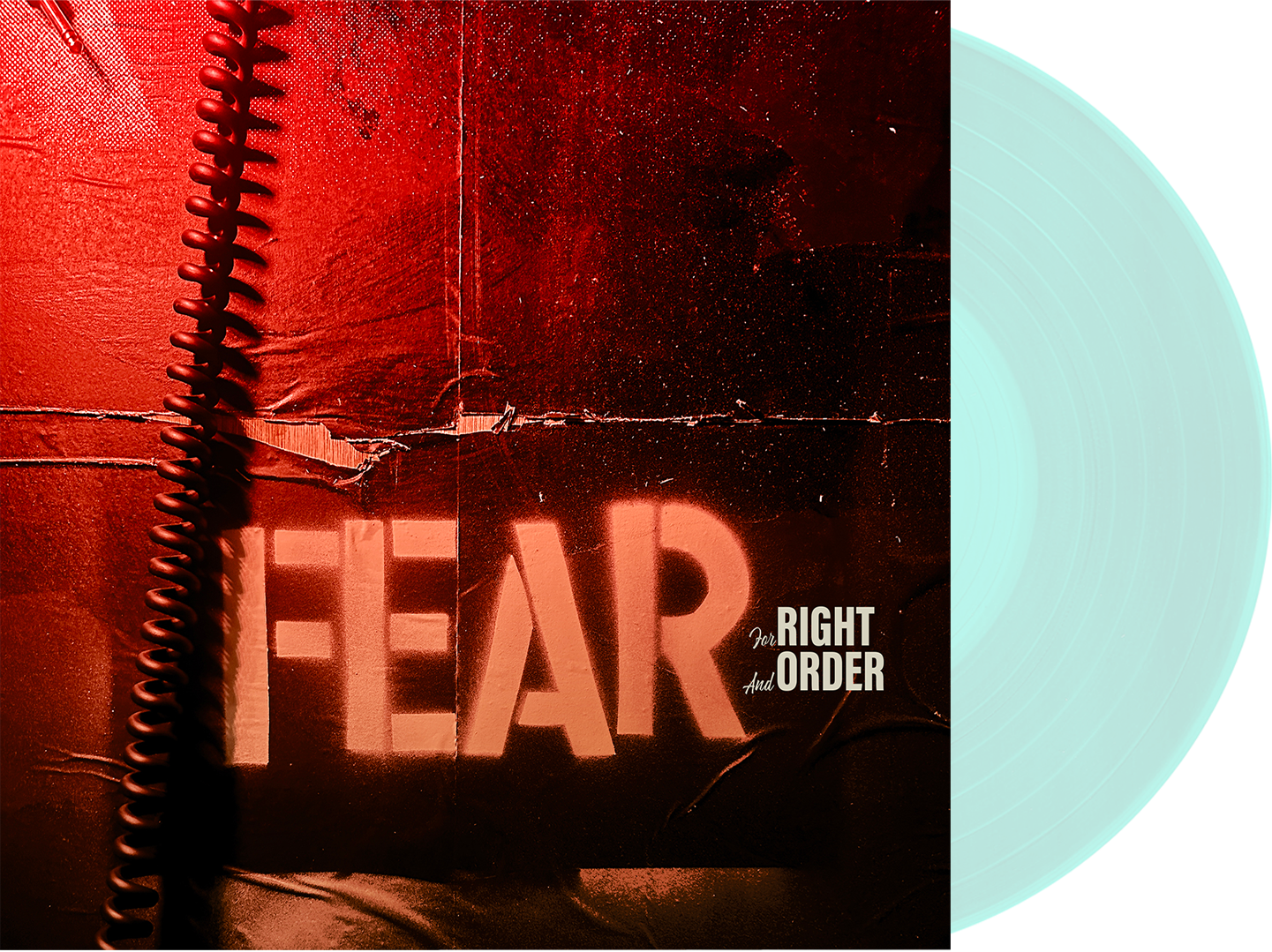 FEAR "FOR RIGHT AND ORDER" LIMITED EDITION COKE BOTTLE CLEAR VINYL LP PRE-ORDER EDITION