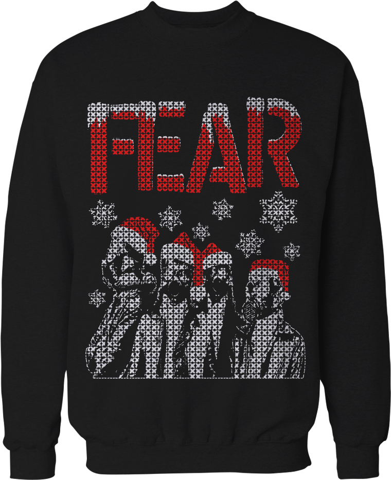 FEAR "GAS MASK" CLASSIC UGLY CHRISTMAS SWEATER