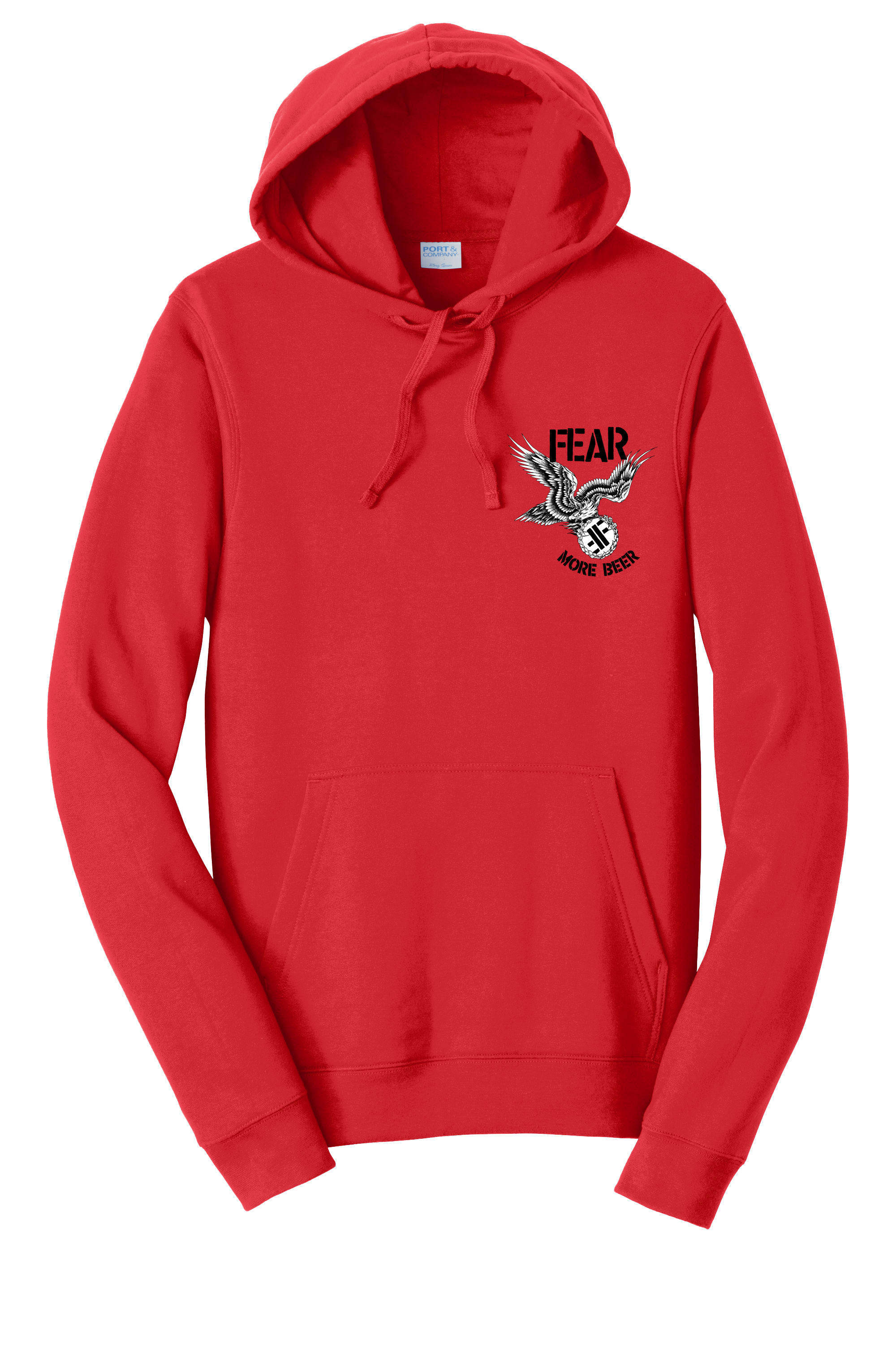 FEAR: "MORE BEER" PULLOVER HOODED SWEATSHIRT