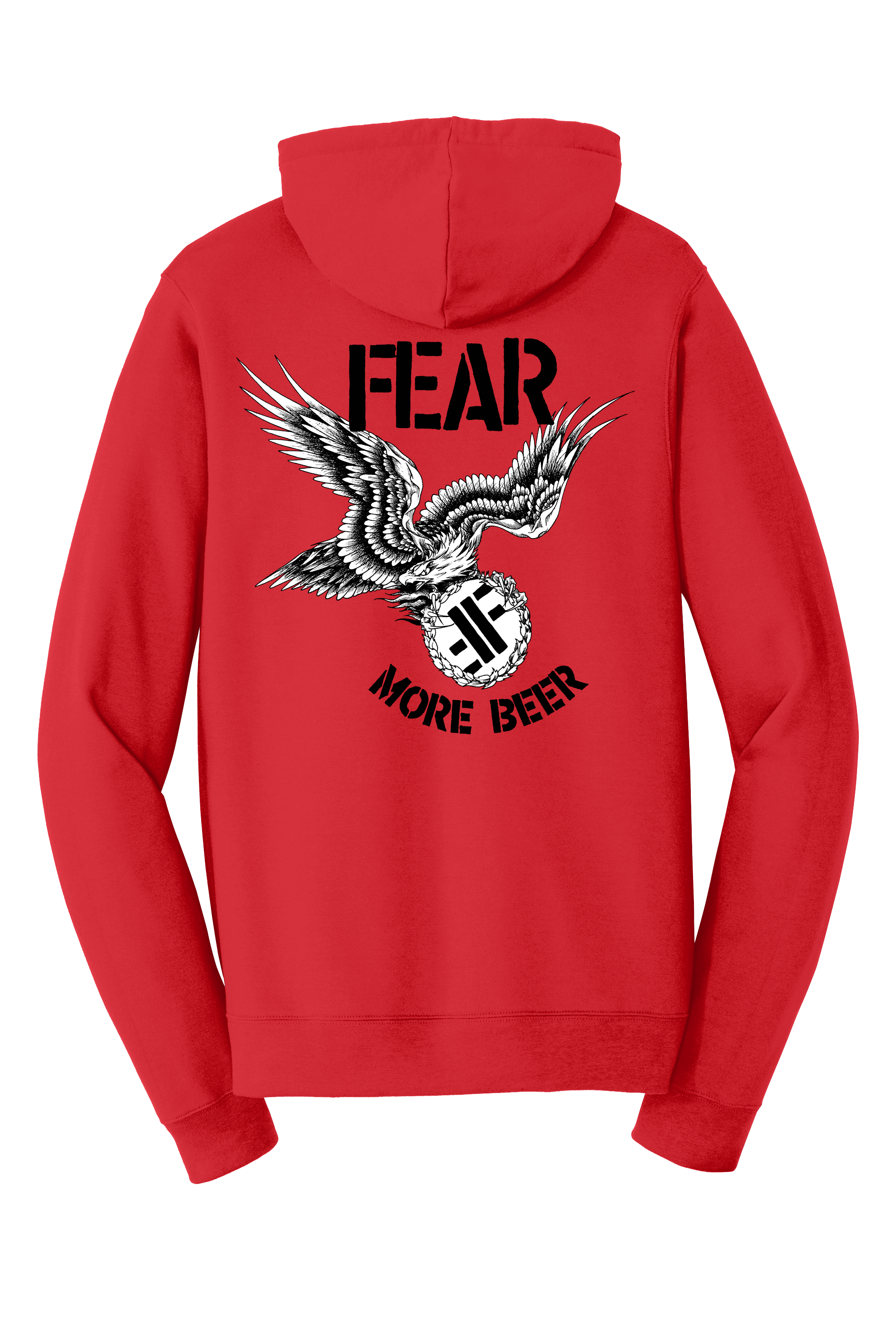 FEAR: "MORE BEER" PULLOVER HOODED SWEATSHIRT