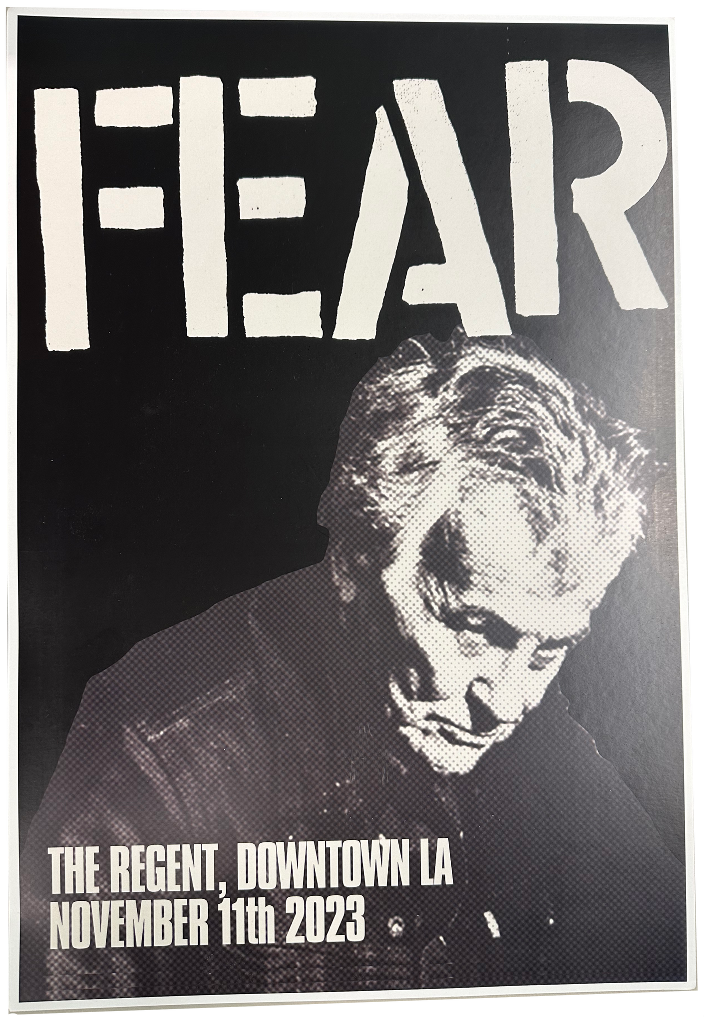 FEAR 11-11-23 REGENT LOS ANGELES LIMITED EDITION SHOW POSTER