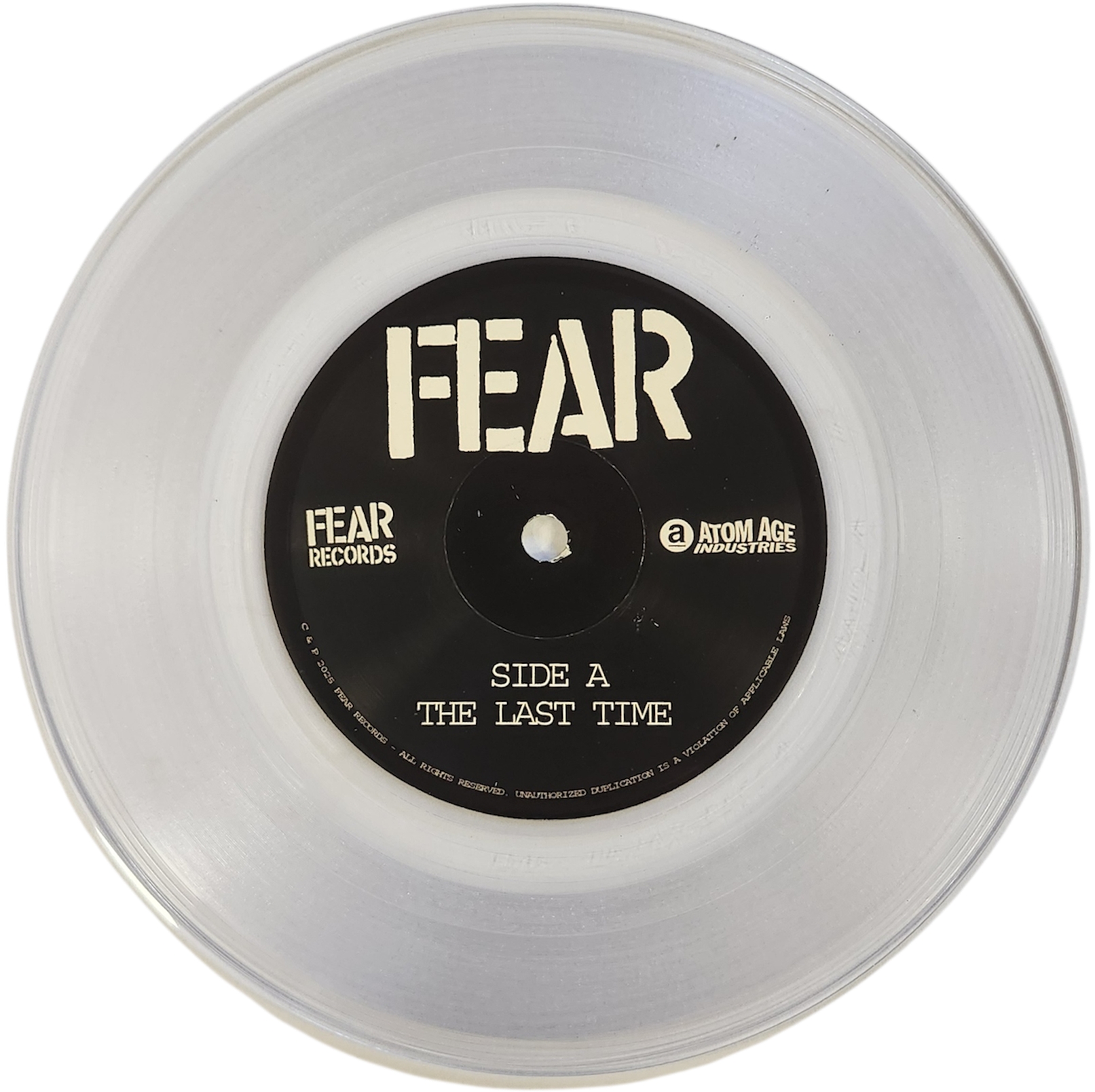 FEAR "THE LAST TIME" 7" VINYL SINGLE  **SHIPS ON 11/14/25**
