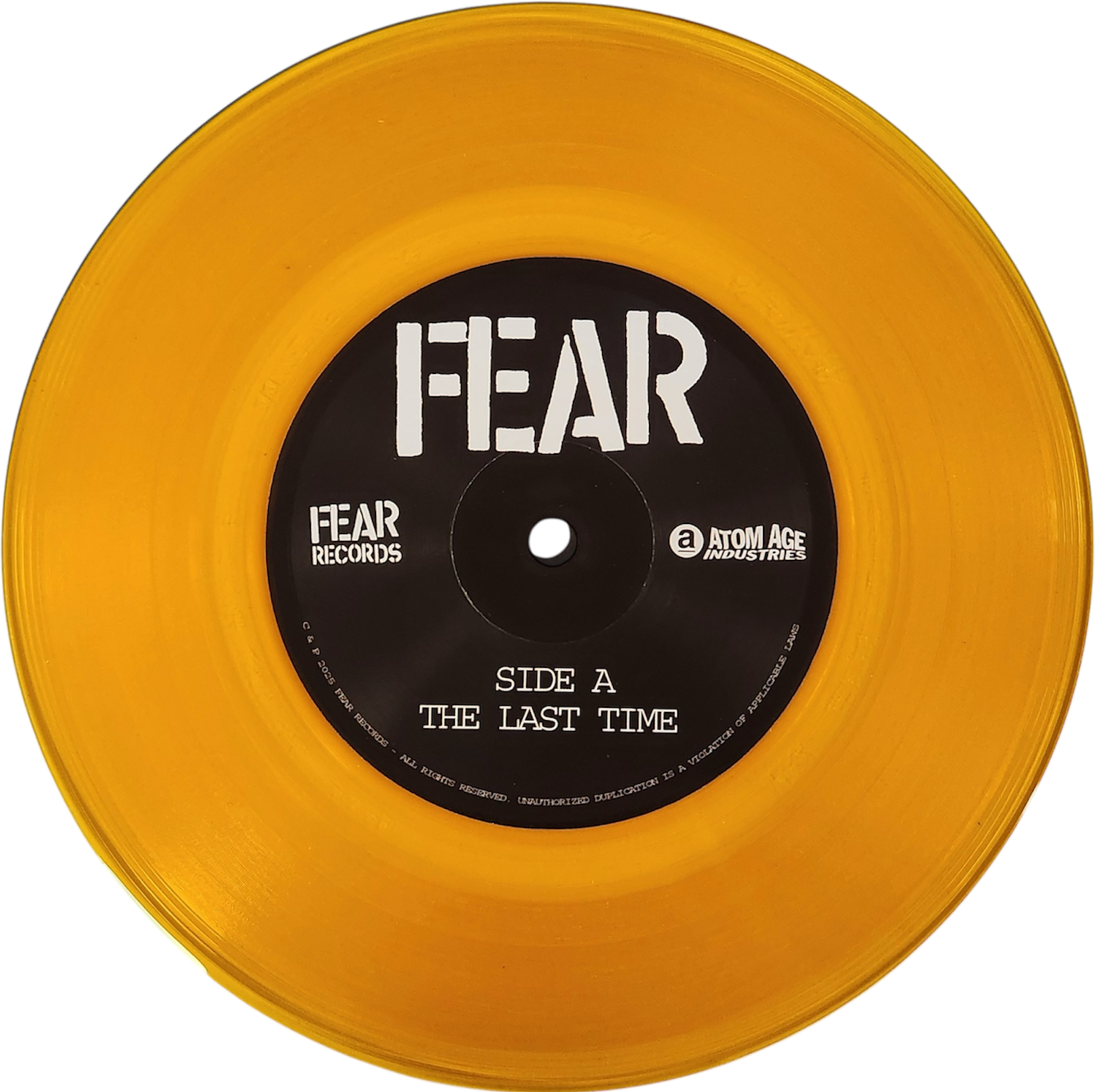FEAR "THE LAST TIME" 7" VINYL SINGLE  **SHIPS ON 11/14/25**