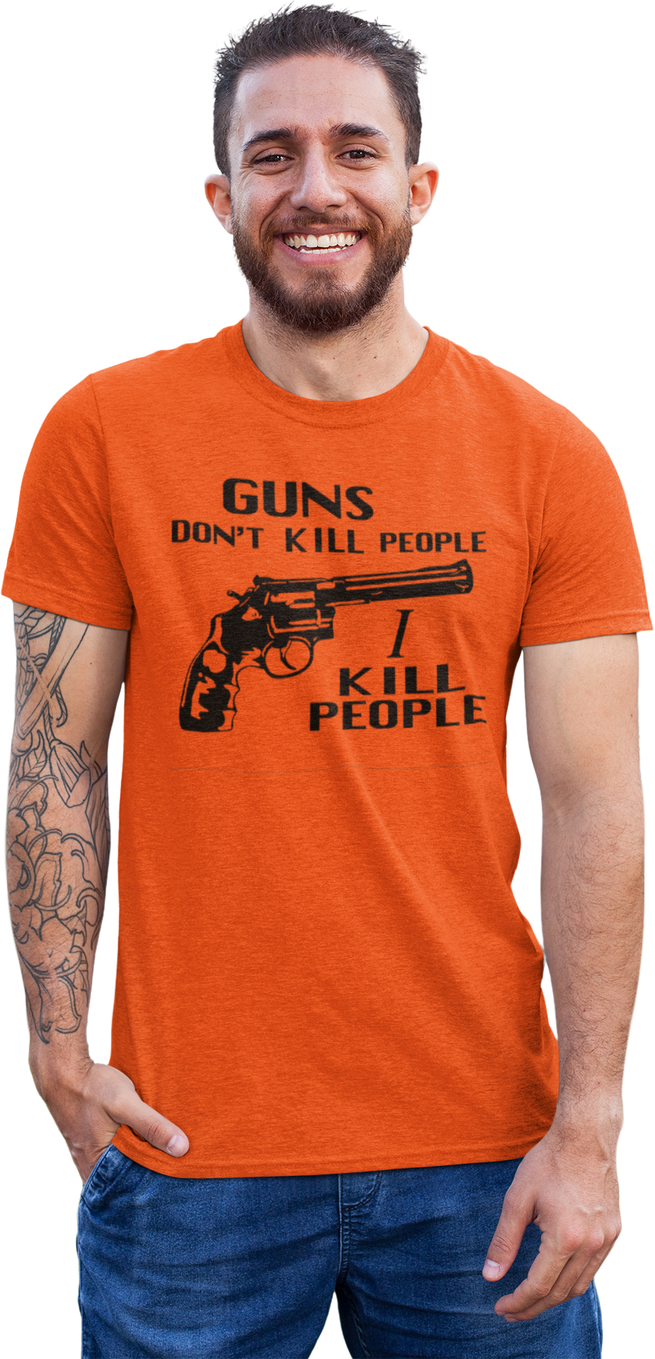 ATOM AGE "GUNS DON'T KILL PEOPLE, I KILL PEOPLE" T-SHIRT