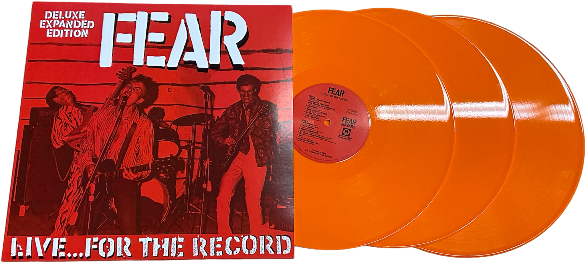 FEAR - "LIVE FOR THE RECORD" 30TH ANNIVERSARY LIMITED EDITION 3XLP