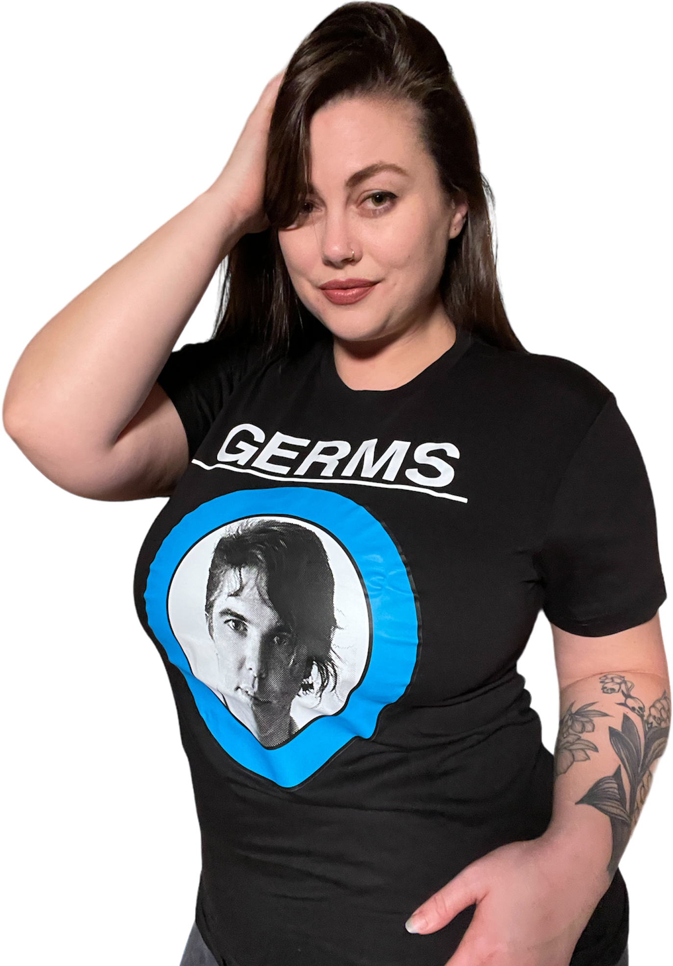 GERMS "DARBY" BLACK T-SHIRT