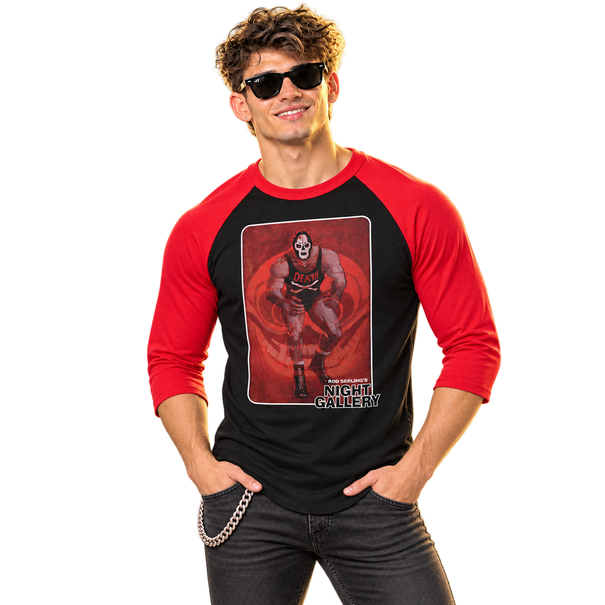 NIGHT GALLERY "DR. DEATH" 3/4 SLEEVE RAGLAN