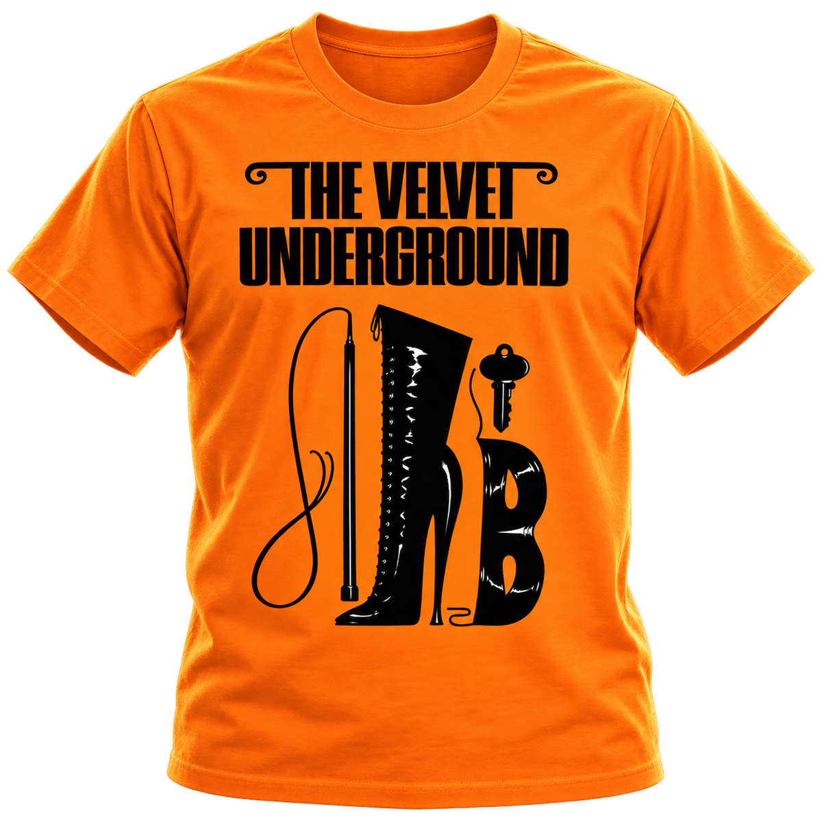 ATOM AGE:  "THE VELVET UNDERGROUND" ORANGE T-SHIRT