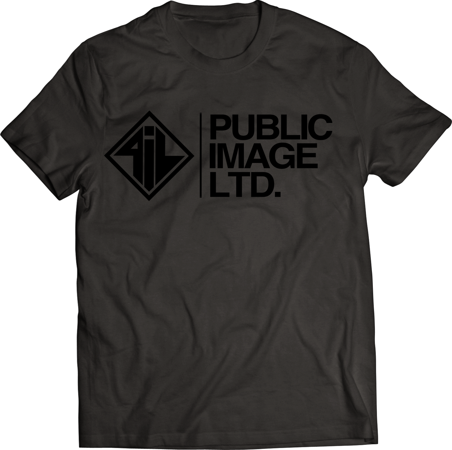 PUBLIC IMAGE LIMITED "NEW LOGO" VINTAGE BLACK T-SHIRT