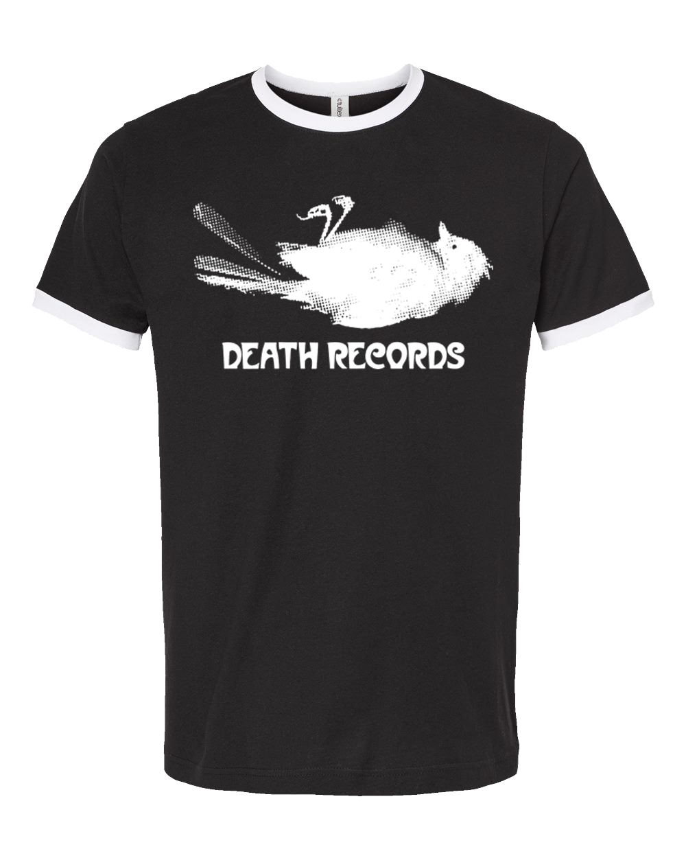 PHANTOM OF THE PARADISE "DEATH RECORDS" BLACK / WHITE RINGER T-SHIRT