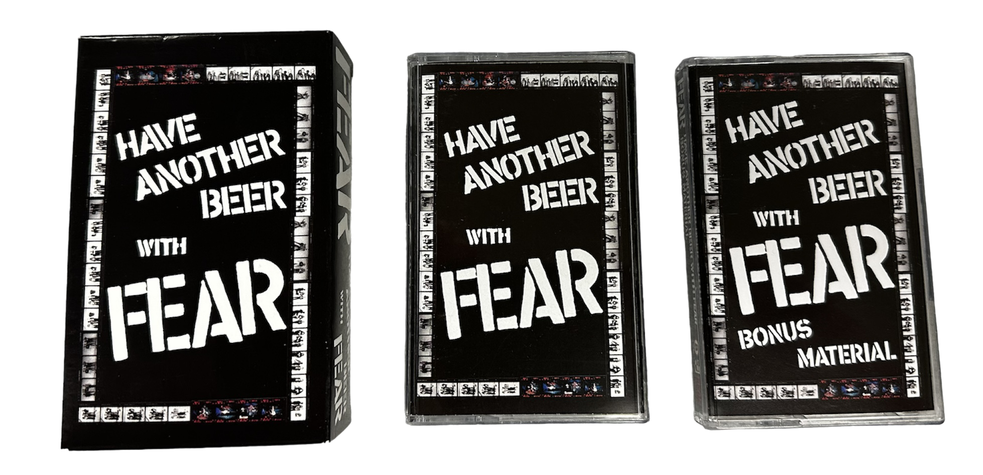 FEAR: "HAVE ANOTHER BEER WITH FEAR" DELUXE RE-ISSUE 2XCASSETTE