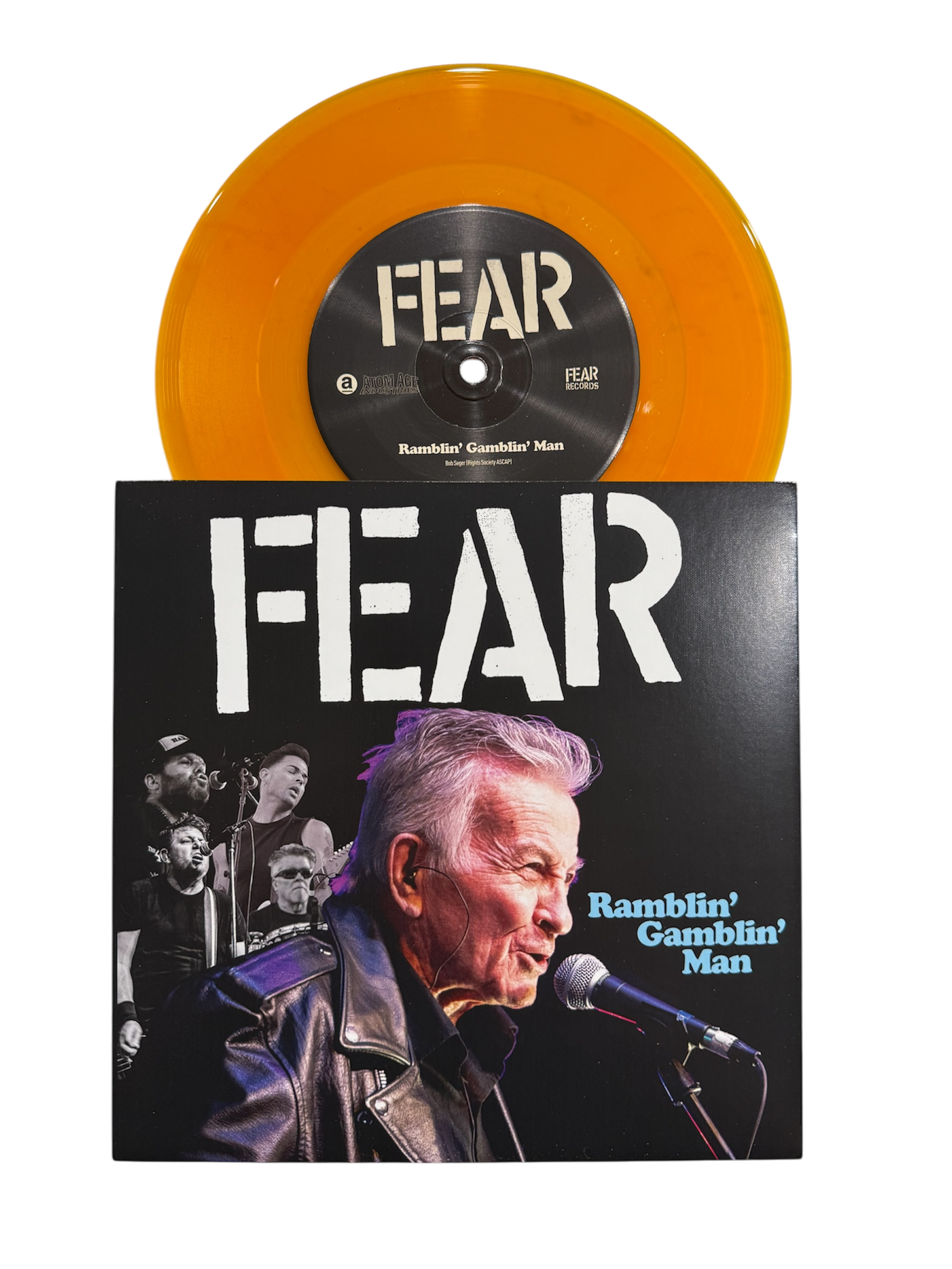 FEAR "RAMBLIN' GAMBLIN' MAN" 7" VINYL SINGLE  ** IN STOCK AND SHIPS IMMEDIATELY**