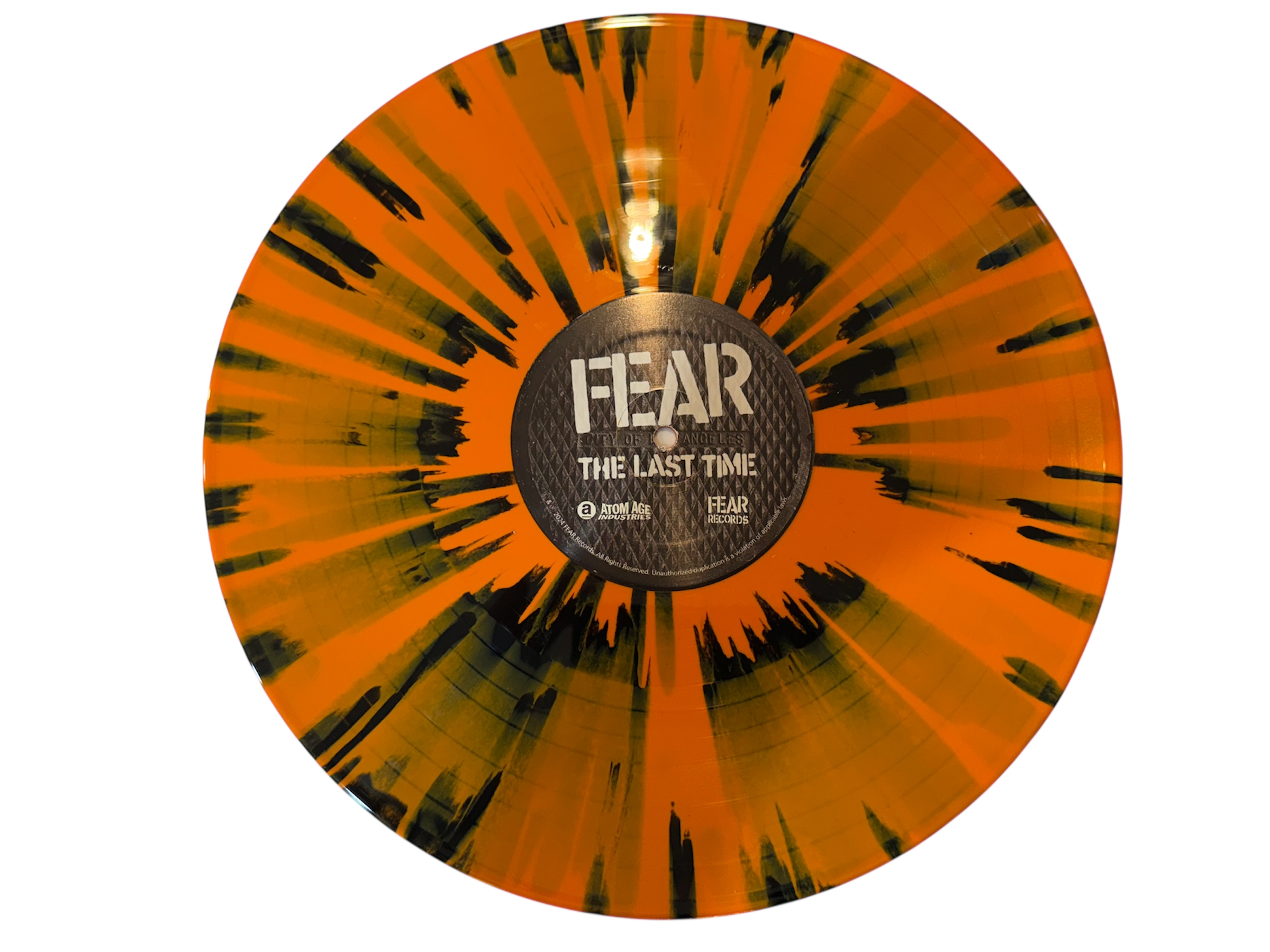 FEAR "THE LAST TIME" LIMITED EDITION BLACK AND ORANGE SPLATTER HALLOWEEN 2025 (L.A. SLEEVE) VINYL LP