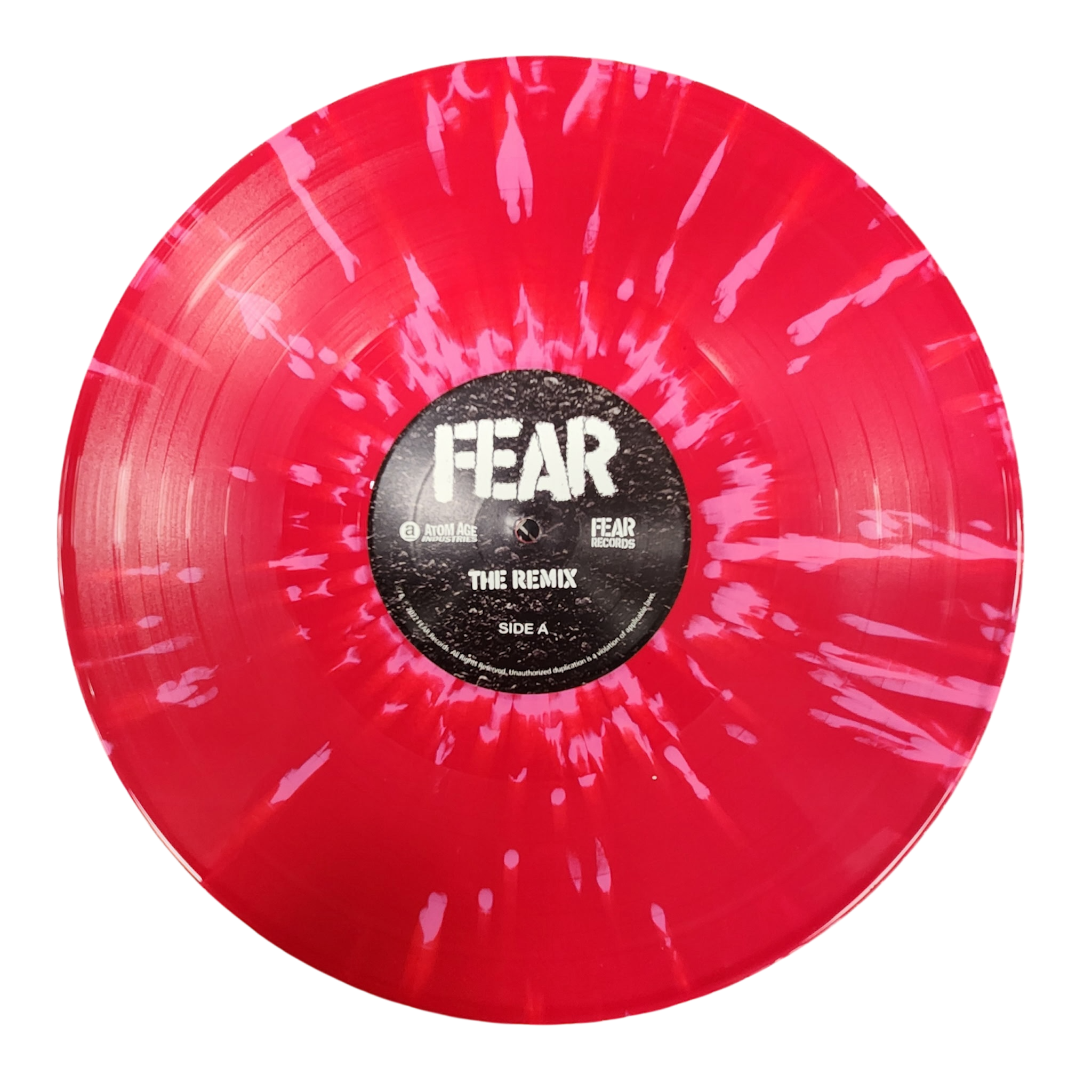 FEAR:  "FEAR THE RECORD" LIMITED EDITION SPLATTER RED / PINK VINYL 3XLP SET - IN STOCK AND NOW SHIPS IMMEDIATELY!