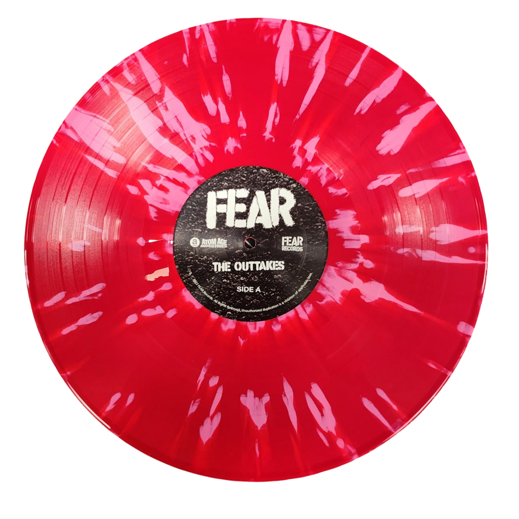 FEAR:  "FEAR THE RECORD" LIMITED EDITION SPLATTER RED / PINK VINYL 3XLP SET - IN STOCK AND NOW SHIPS IMMEDIATELY!