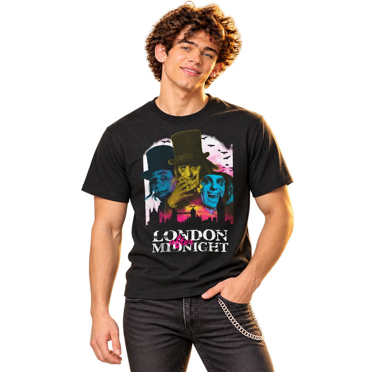 LONDON AFTER MIDNIGHT: 3 FACES T-SHIRT