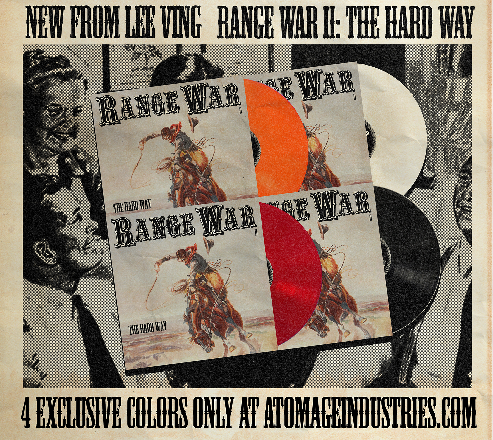 RANGE WAR II "THE HARD WAY" LP   **PRE ORDER**
