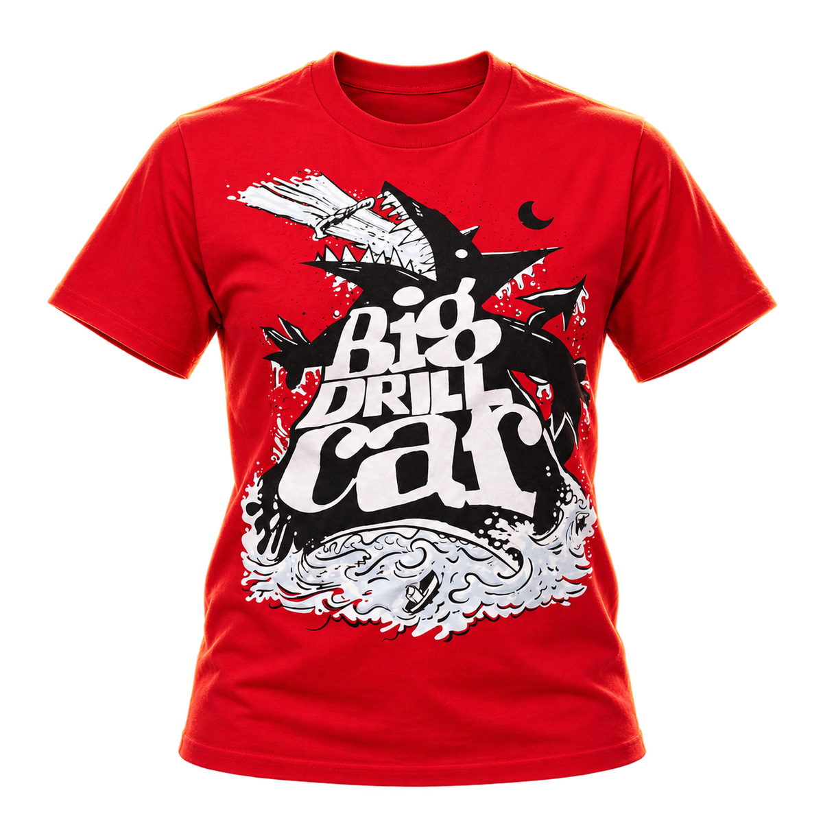 BIG DRILL CAR: "DOG" RED T-SHIRT