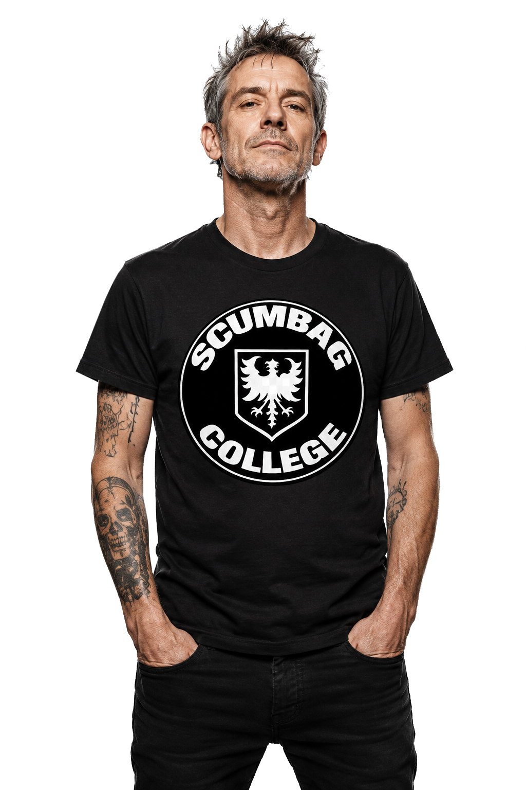 THE YOUNG ONES - SCUMBAG COLLEGE LOGO UNISEX TEE