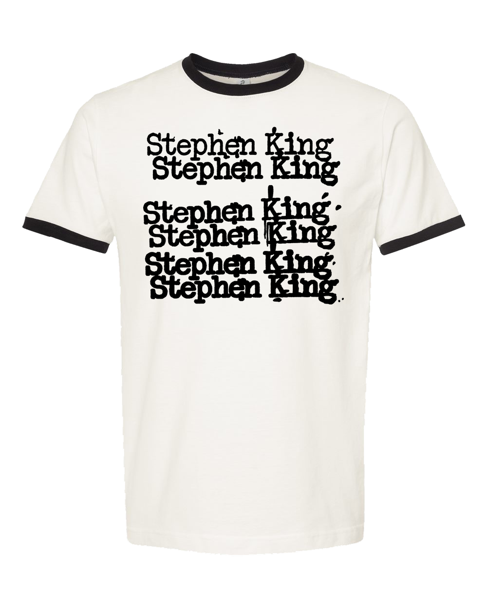 ATOM AGE: STEPHEN KING 6 TIMES RINGER T-SHIRT