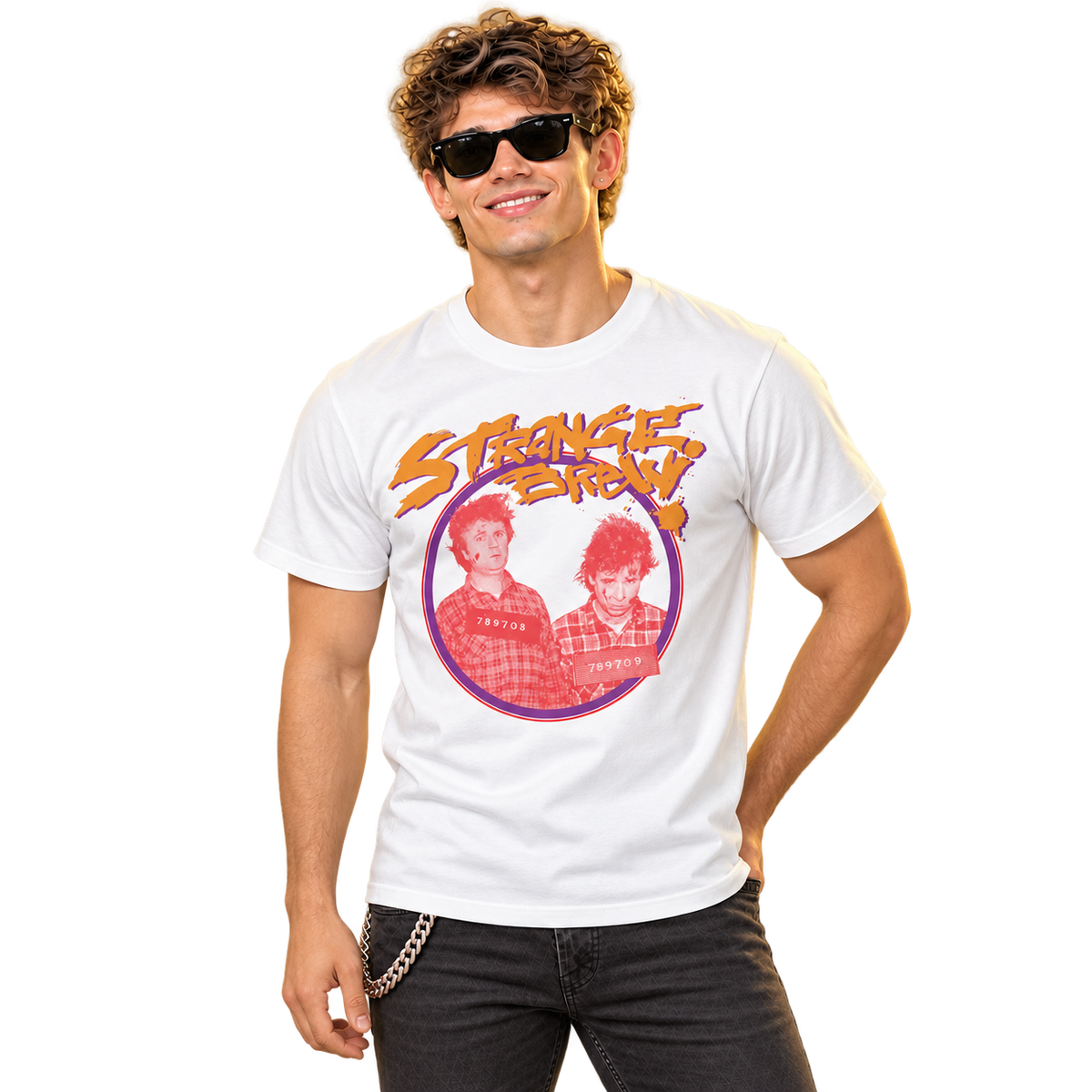 BOB & DOUG MCKENZIE - STRANGE BREW 45 T-SHIRT