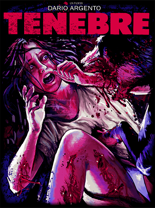 DARIO ARGENTO'S "TENEBRE" LIMITED EDITION POSTER DESIGNED BY ROB RAVENOUS