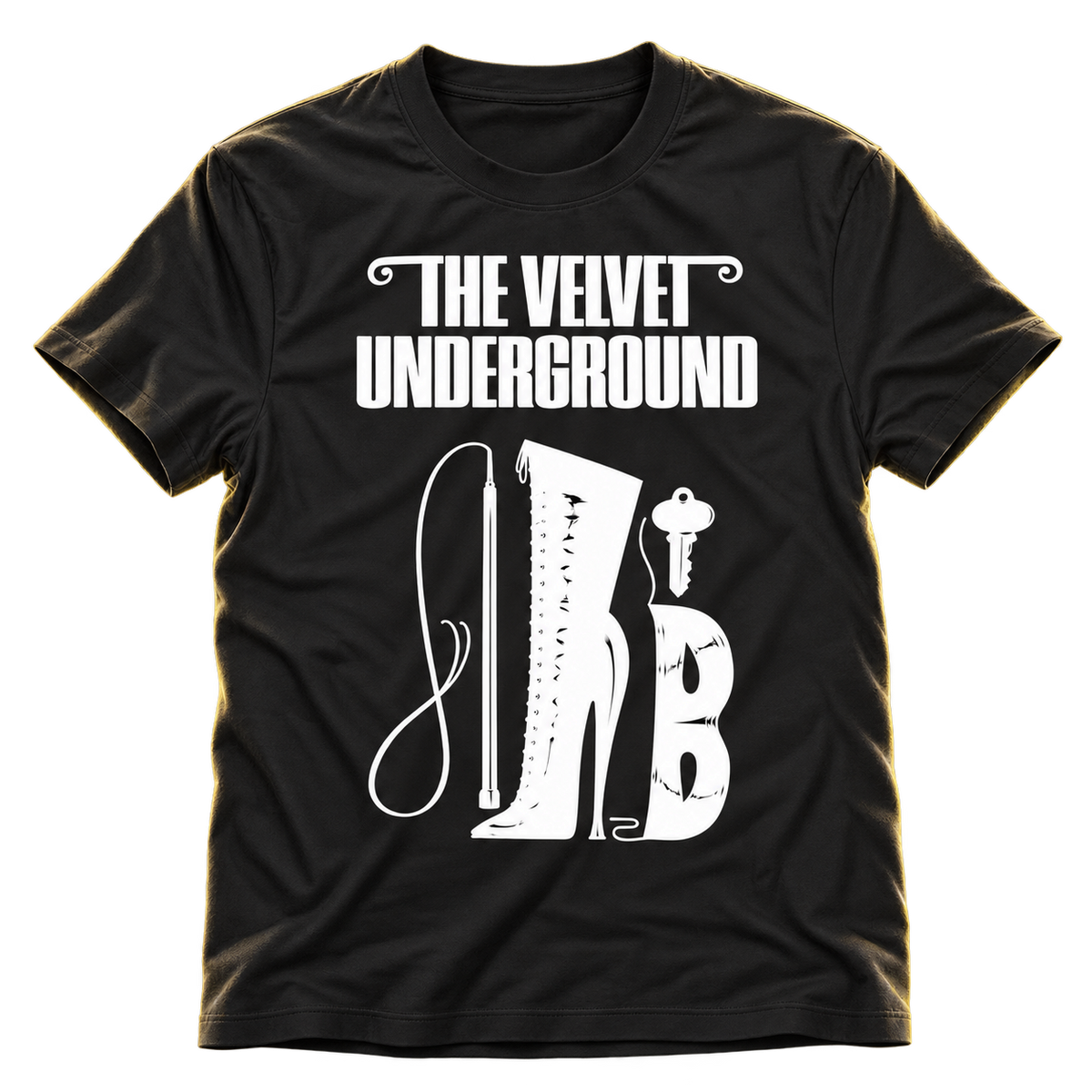 ATOM AGE:  "THE VELVET UNDERGROUND" BLACK T-SHIRT