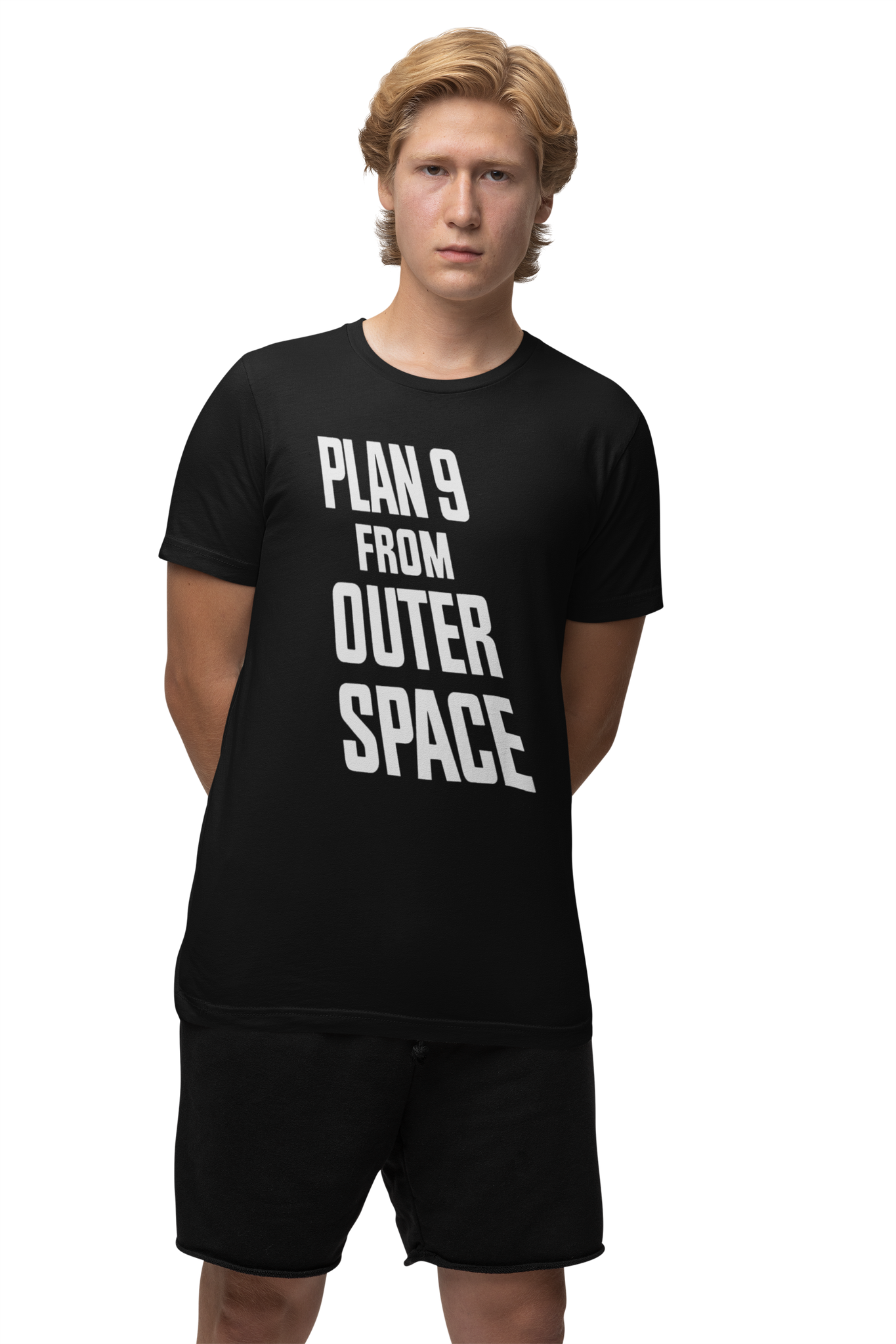 ATOM AGE:  "PLAN 9 FROM OUTER SPACE" LOGO T-SHIRT
