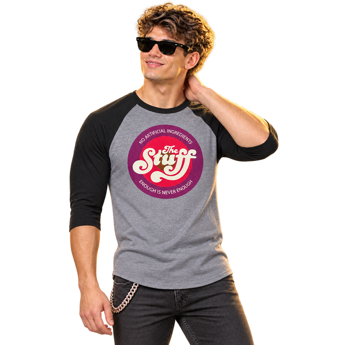 THE STUFF "LOGO" 3/4 SLEEVE RAGLAN