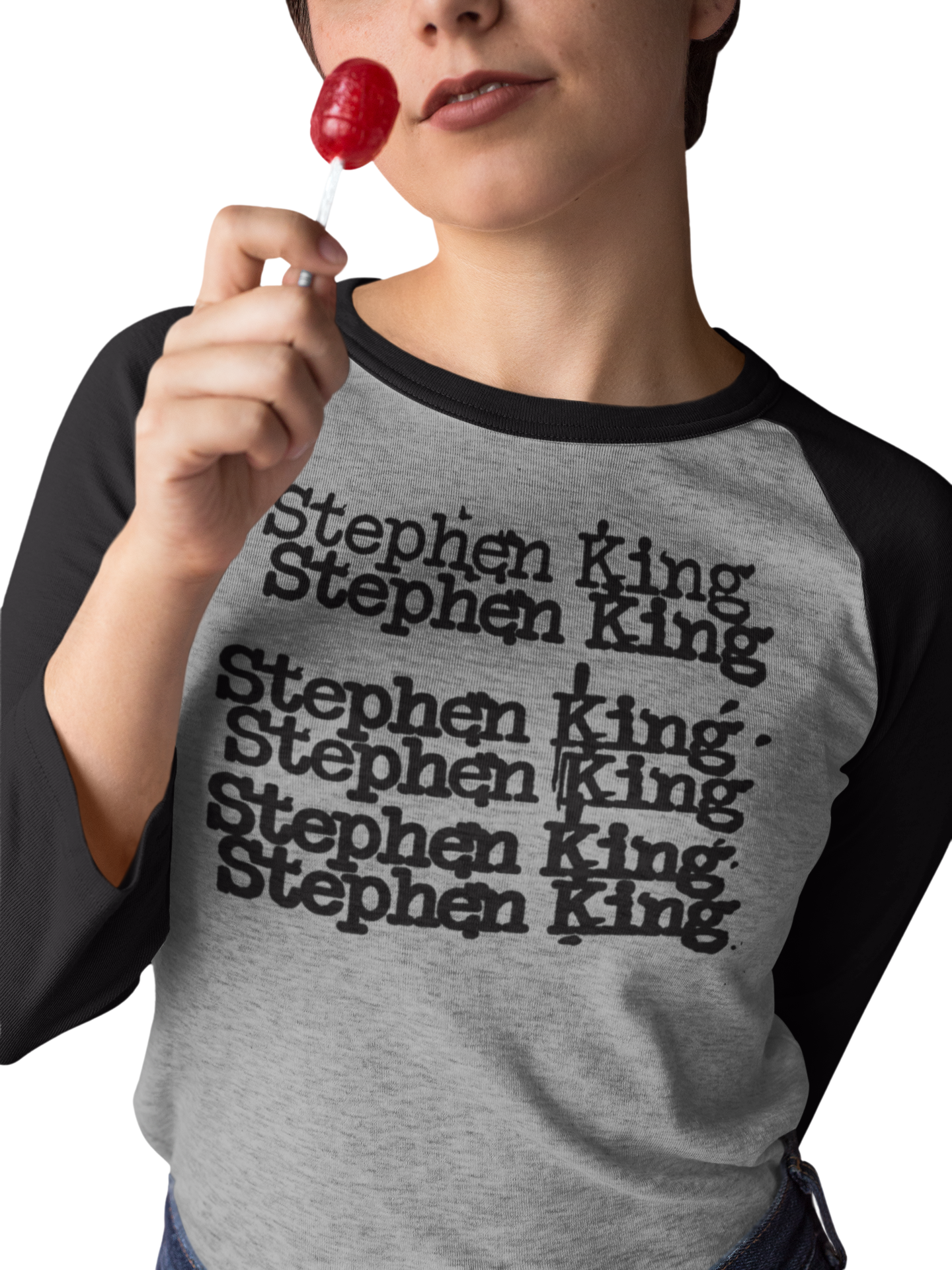 ATOM AGE: STEPHEN KING 6 TIMES 3/4 SLEEVE RAGLAN