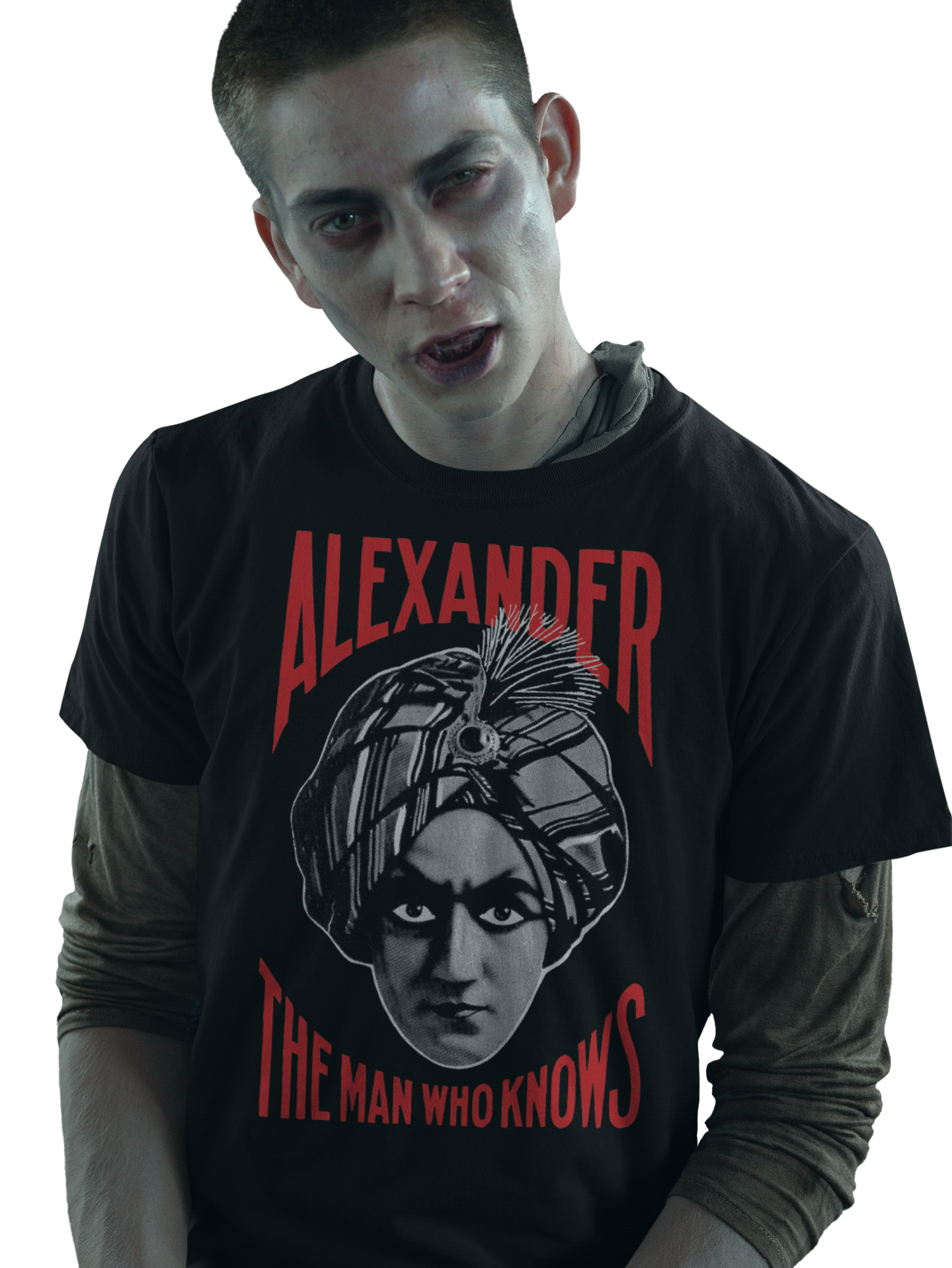 ATOM AGE: "ALEXANDER - THE MAN WHO KNOWS" T-SHIRT