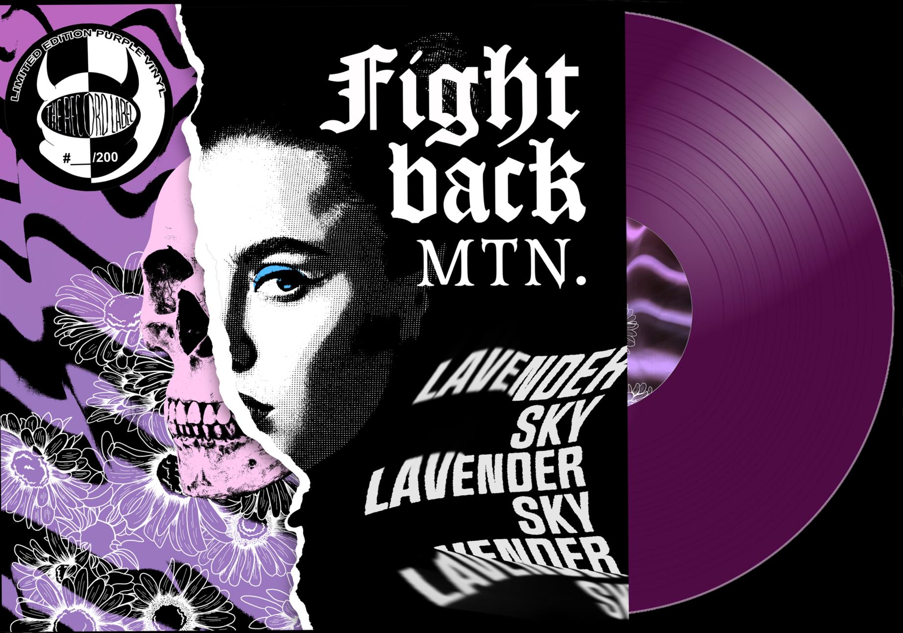 FIGHT BACK MOUNTAIN "LAVENDER SKY" LIMITED EDITION TRANSLUCENT PURPLE VINYL LP