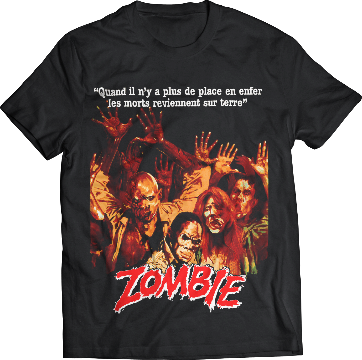 DARIO ARGENTO "ZOMBIE" FRENCH POSTER T-SHIRT