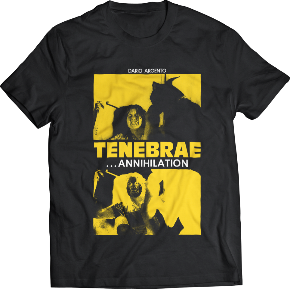 DARIO ARGENTO “TENEBRE” ANNIHILATION POSTER T-SHIRT