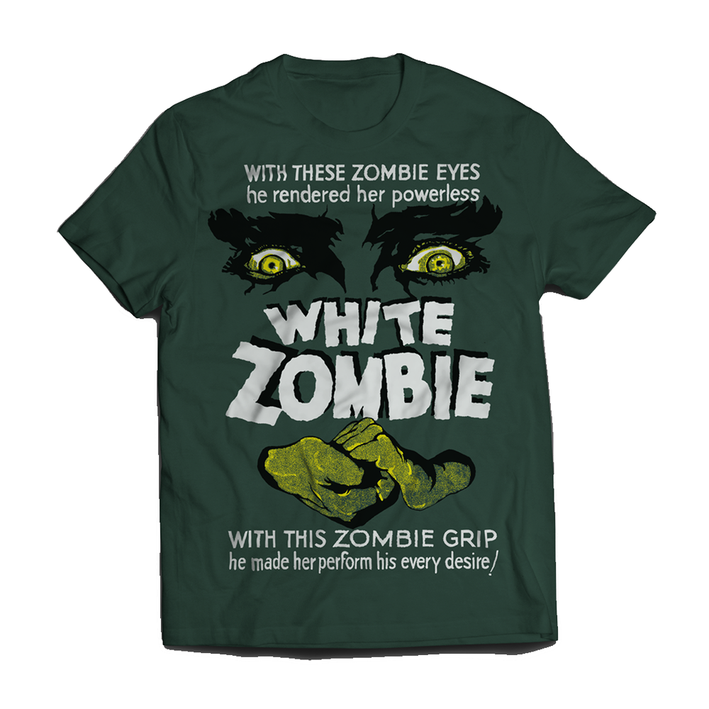 ATOM AGE: WHITE ZOMBIE POSTER GREEN T-SHIRT